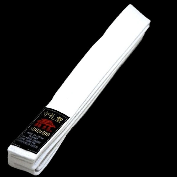 Ceinture Blanche Karate Shureido Taille 3.5 (260 cm)