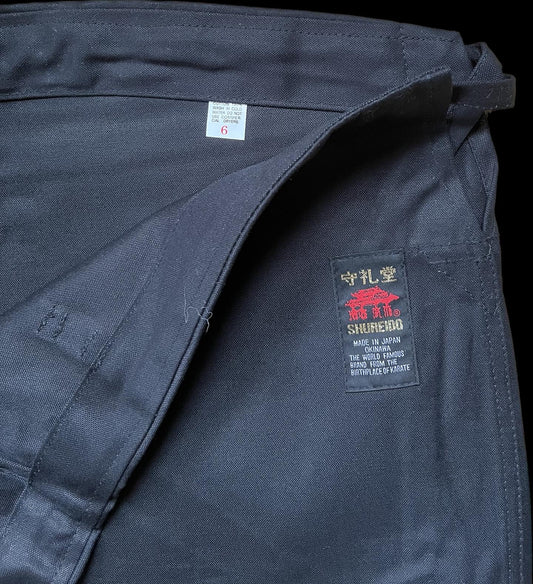 KB-11 SHUREIDO Pantalon de Ninjutsu Noir en Coton Taille 6 (190 cm)