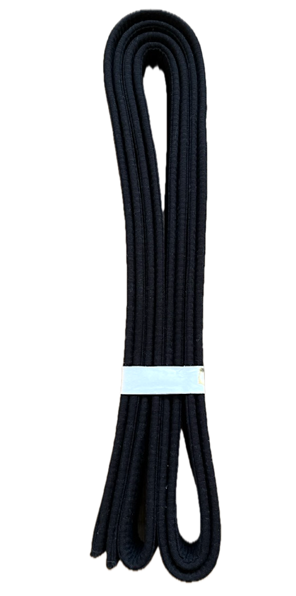 Ceinture noire Tokyodo en coton de qualité standard (largeur de 4 cm) - Taille 6 (310 cm)