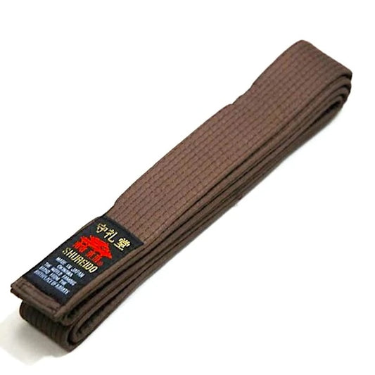 Ceinture Marron Karate Shureido – Qualité Standard – Taille 2 (230 cm)