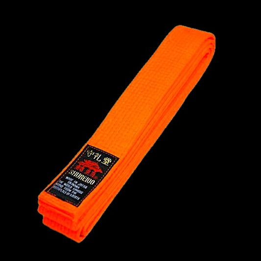 Ceinture Orange Karate Shureido – Qualité Standard – Taille 6 (310 cm)