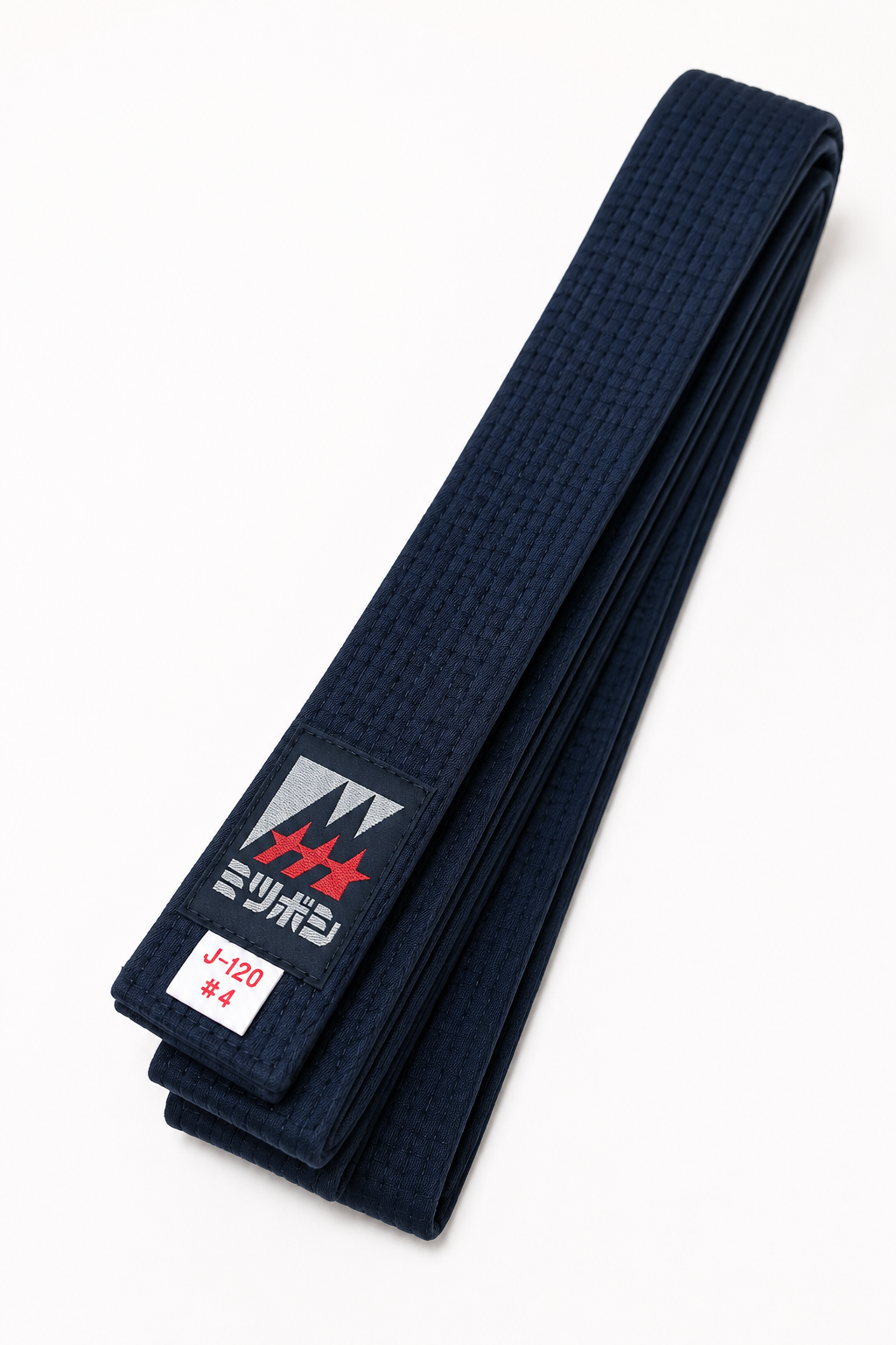 Ceinture Noire Mitsuboshi J-120 en Coton – Taille 4 – 275 cm