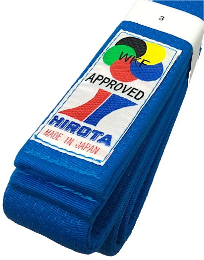 Ceinture de Karate  Bleu Hirota Kumite Yohachi WKF Taille 3 (250 cm)