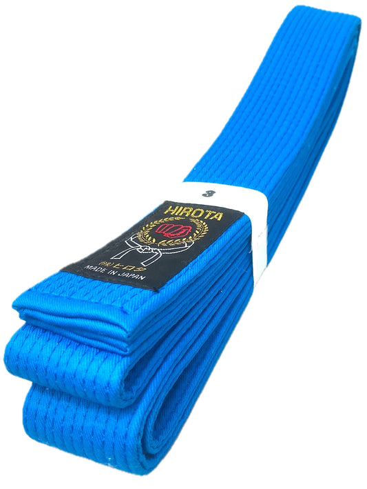 Ceinture de karaté bleue Hirota Standard Kumite – Taille 3 (250 cm)