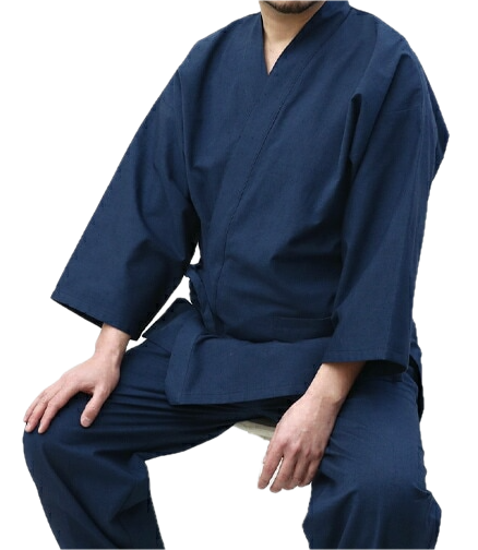 Samue japonais coton supérieur Kurume - Fabrication au Japon