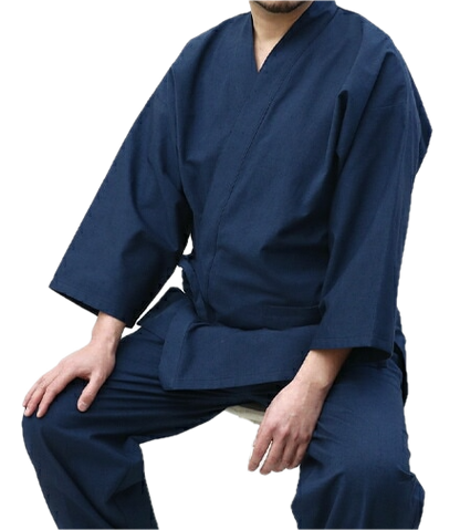 Samue japonais coton supérieur Kurume - Fabrication au Japon