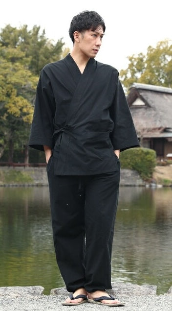 Samue japonais coton supérieur Kurume - Fabrication au Japon