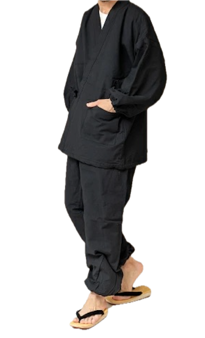 Samue Japonais d’Hiver Enseki Gaisen Coton Doublé Warmal® Teijin, Made in Japan