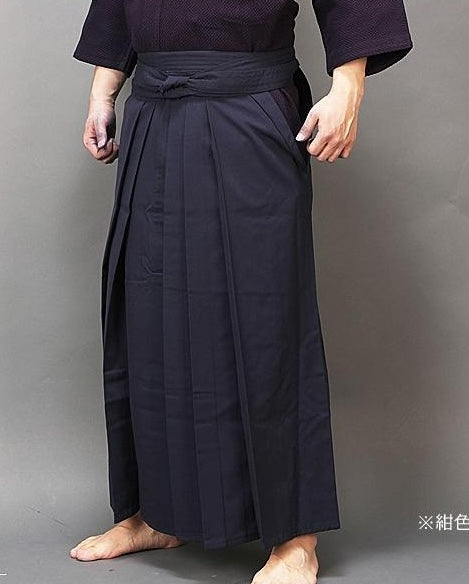 Hakama de Kendo Tozando Tetron – Bleu marine Standard – Taille 27