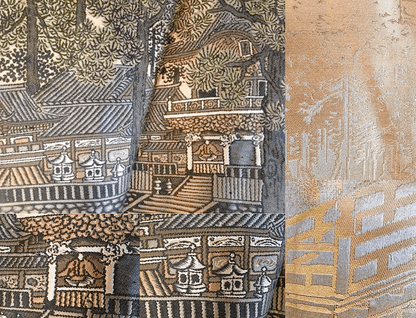 Haori Japonais Homme Soie Noire Sumitate Yotsume Montsuki Toshogu Yomeimon Nikko