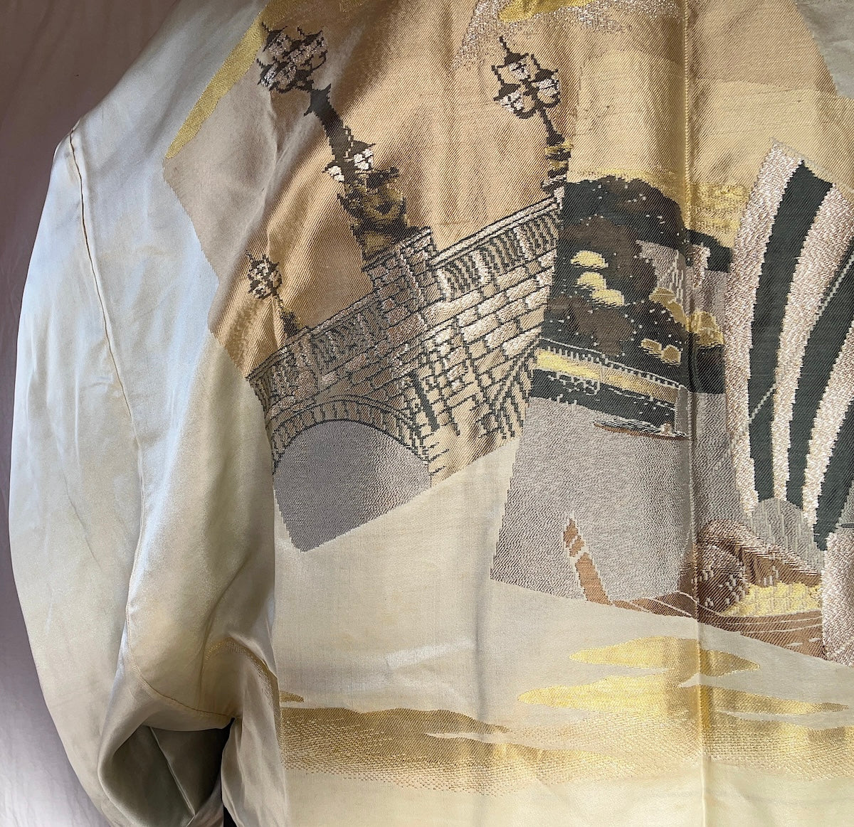 Haori Japonais Homme Soie Noire Futatsu Hiki MonTsuki  Art Japon-Paris