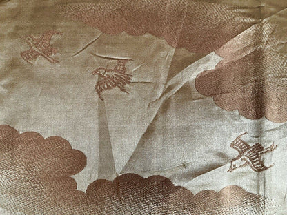 Haori Japonais Homme Soie Noire Dakimyōga Montsuki Temples Ginkaku-ji & Kinkaku-ji, Kyoto