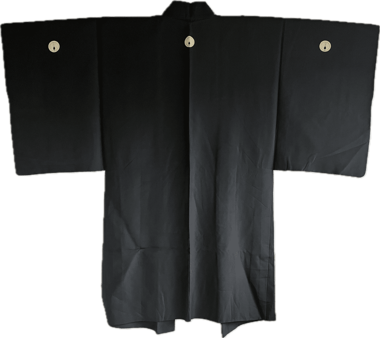 Haori japonais homme soie noire Dakimyoga Montsuki OchaWashitsu