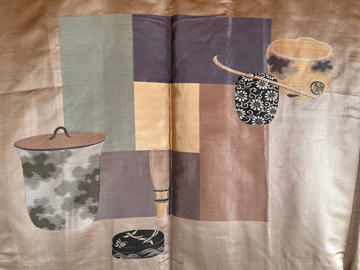 Haori japonais homme soie noire Takanohane Montsuki Cérémonie du Thé SADO