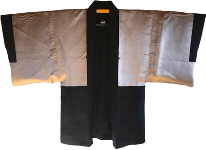 Haori japonais homme soie noire Tsuta Montsuki Jardin Zen Ryoanji Kyoto