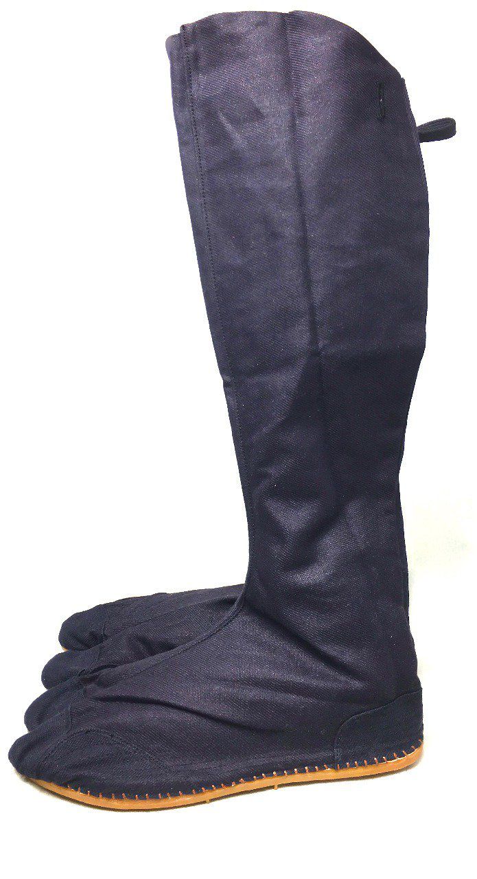 Chaussures Jikatabi Ninja bleu nuit Hautes 18 Kohaze