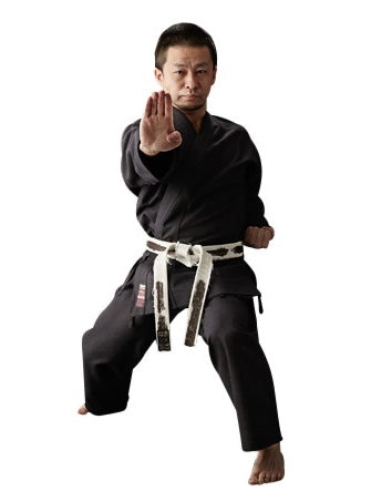 Kimono Ninjutsu noir coton lourd KONGO SAB 金剛 Tokaido Taille 3.5 (155 cm)