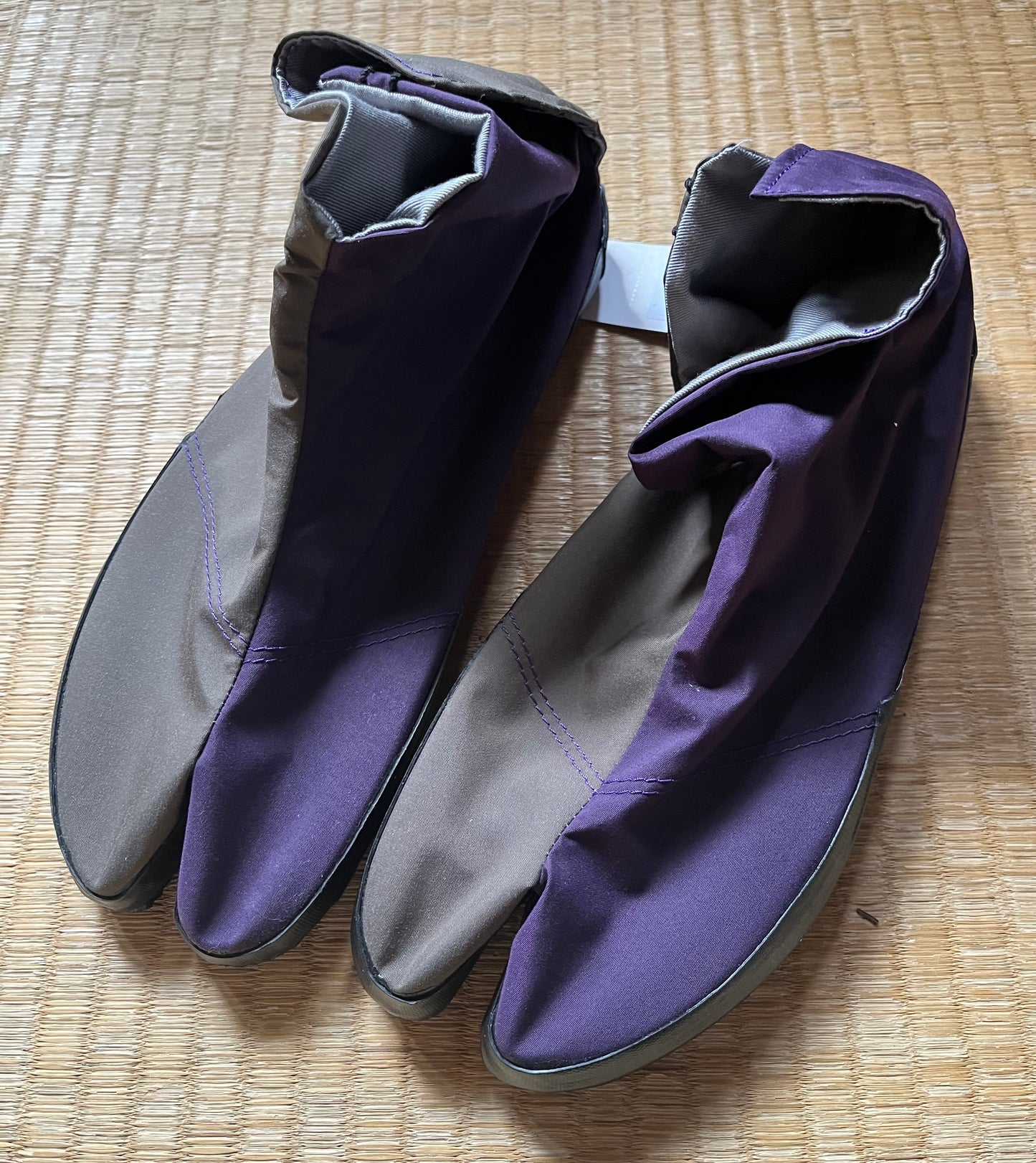 Jikatabi japonais traditionnels pour homme – Toile violette avec semelle imperméable (27 cm)