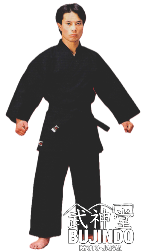 Pantalon de Ninjutsu Mitsuboshi Noir en Coton #11 – Taille 4 – Fabriqué au Japon