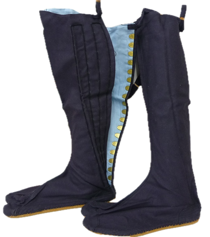 Chaussures Jikatabi Ninja bleu nuit Hautes 18 Kohaze