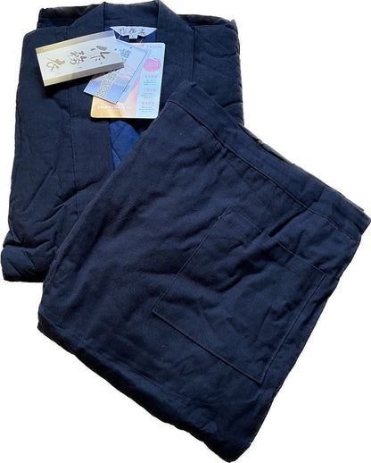 Samue Japonais d’Hiver Enseki Gaisen Coton Doublé Warmal® Teijin, Made in Japan