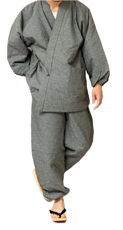 Samue Japonais d’Hiver Enseki Gaisen Coton Doublé Warmal® Teijin, Made in Japan