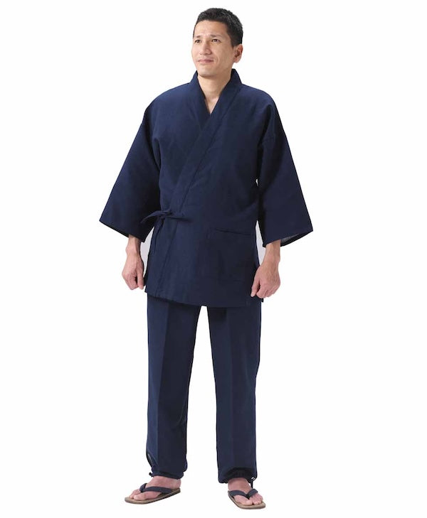 Samue japonais NijuOri  Indigo Coton double épaisseur 3L  Made in Japan