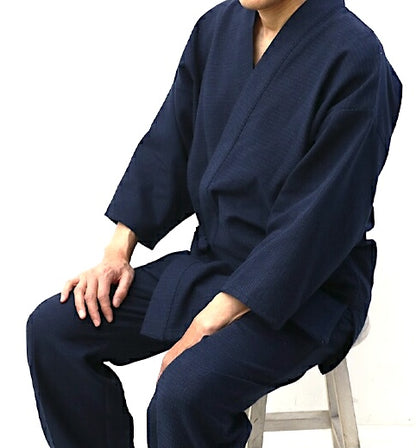 Samue japonais NijuOri  Indigo Coton double épaisseur 3L  Made in Japan