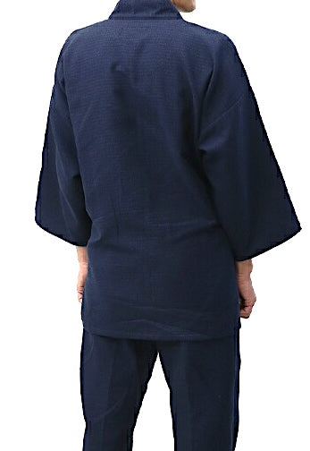 Samue japonais NijuOri  Indigo Coton double épaisseur 3L  Made in Japan