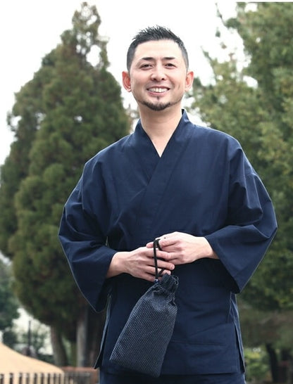 Samue japonais coton supérieur Kurume - Fabrication au Japon