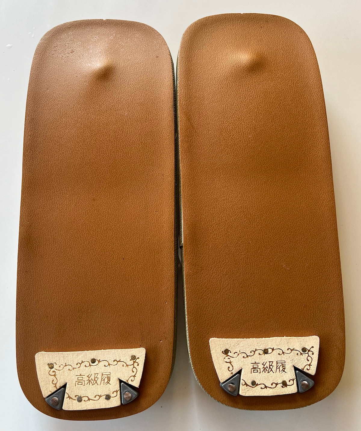 Setta / Zori traditionnel japonais Igusa Tatami semelle cuir - Hanao noir